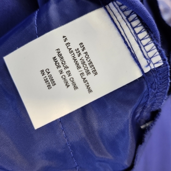 NWT REITMANS Cobalt Blue Straight Leg High Rise Trousers - Picture 7 of 7